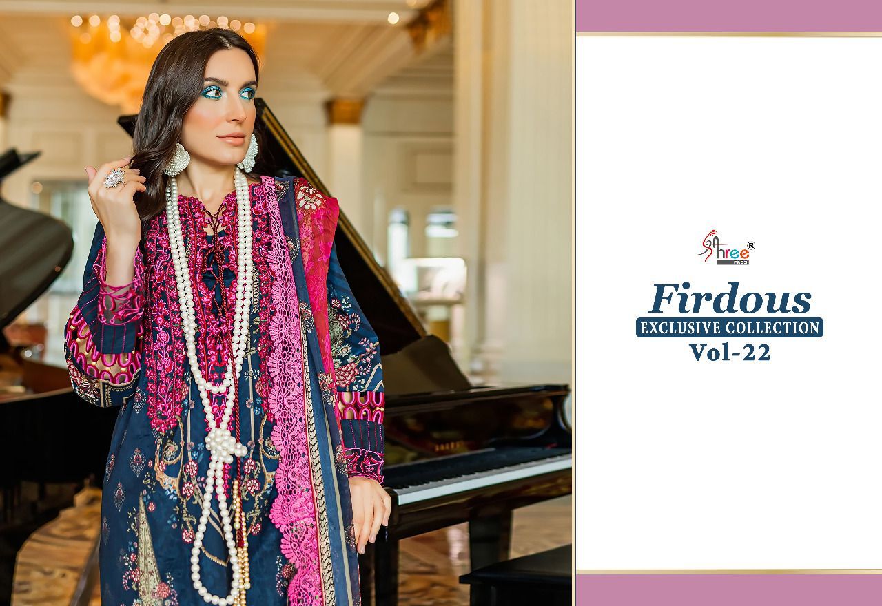 Firdous Exclusive Collection 22 Casual Wear Wholesale Cotton Pakistani Salwar Suits